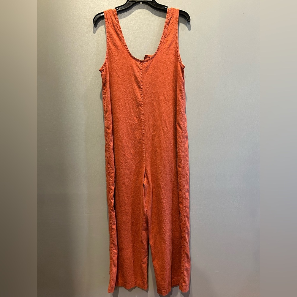 Marine Layer Terracotta Button-Front Jumpsuit - image 5